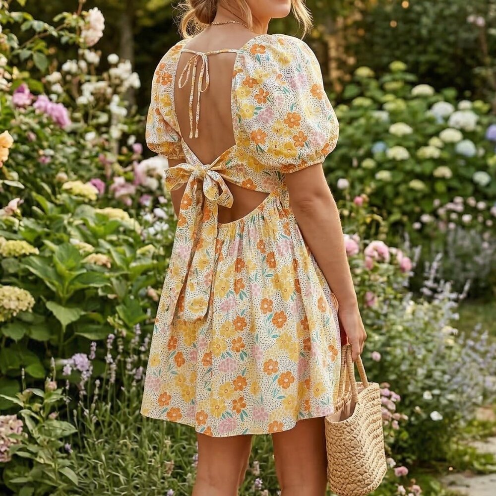 NWT - MAISON ME Vibrant Floral Dress - Size L